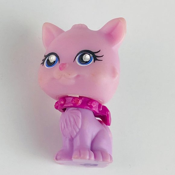 Polly Pocket Sparkling Pets # 57 Purple Kitty Cat Pretend Play Animal Figure Toy - Picture 4 of 4
